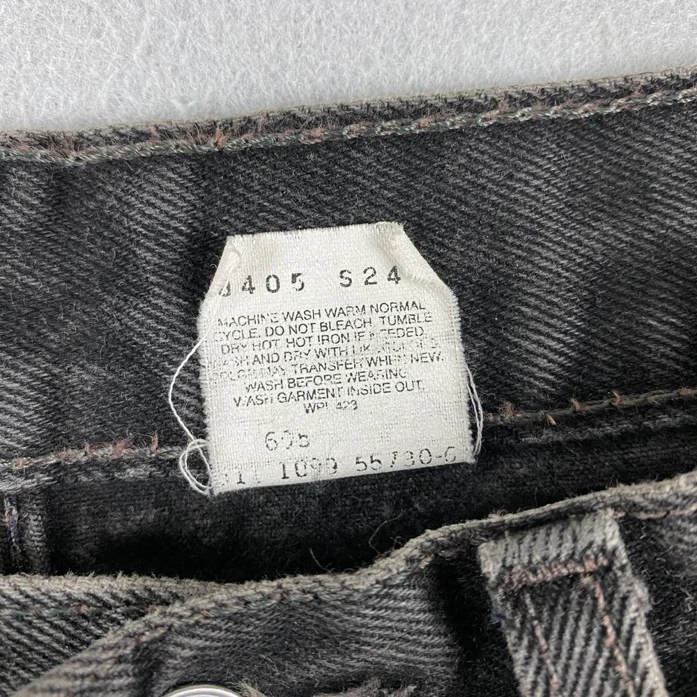 Vintage Levis 517 Bootcut Black Made in USA Denim Jeans 32x31 (Tag 33x32)